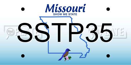 SSTP35 Missouri License Plate