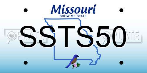 SSTS50 Missouri License Plate