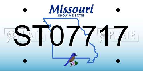 ST07717 Missouri License Plate