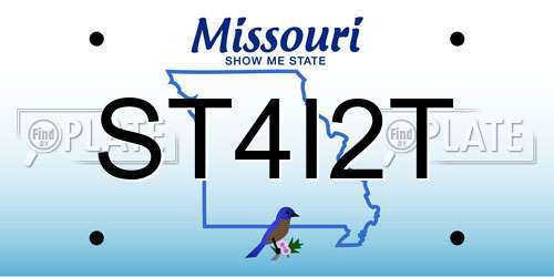 ST4I2T Missouri License Plate