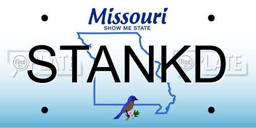 STANKD Missouri License Plate
