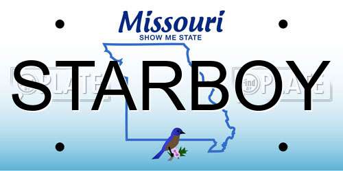 STARBOY Missouri License Plate