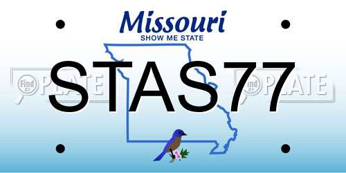 STAS77 Missouri License Plate
