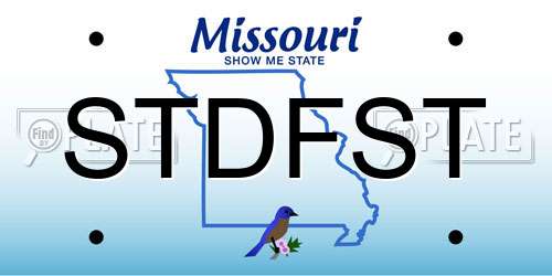 STDFST Missouri License Plate