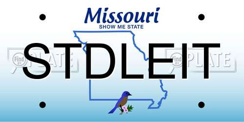 STDLEIT Missouri License Plate