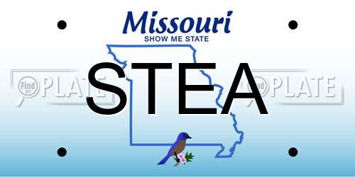 STEA Missouri License Plate
