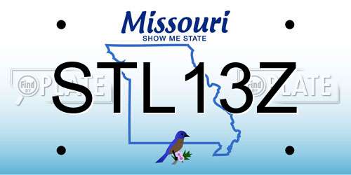STL13Z Missouri License Plate