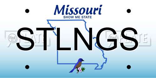 STLNGS Missouri License Plate