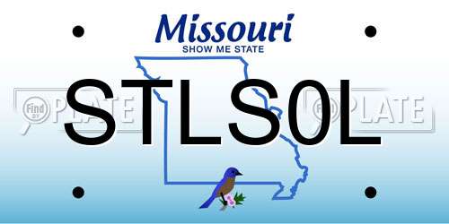 STLS0L Missouri License Plate