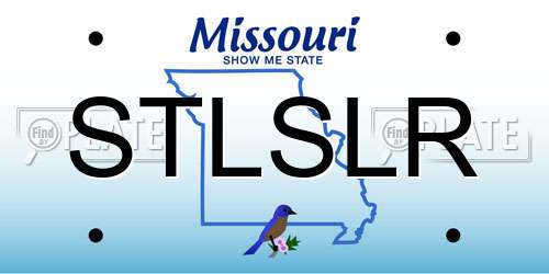 STLSLR Missouri License Plate