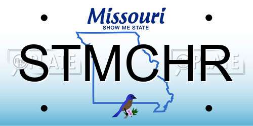 STMCHR Missouri License Plate