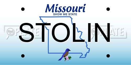 STOLIN Missouri License Plate