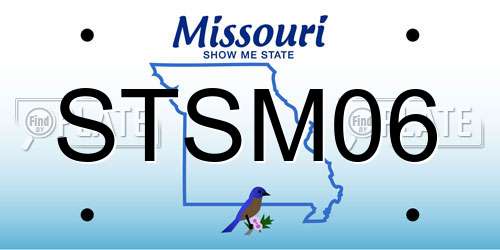 STSM06 Missouri License Plate