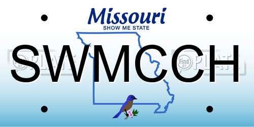 SWMCCH Missouri License Plate