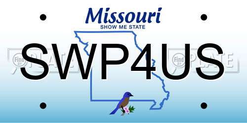 SWP4US Missouri License Plate