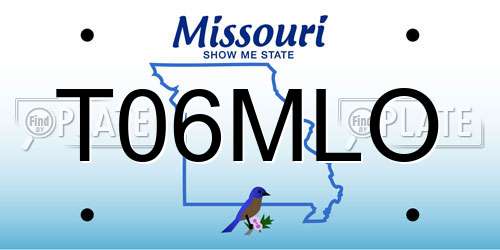 T06MLO Missouri License Plate