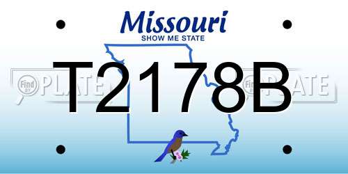 T2178B Missouri License Plate