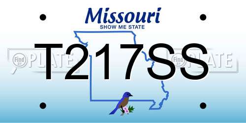 T217SS Missouri License Plate