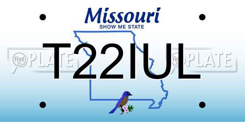T22IUL Missouri License Plate