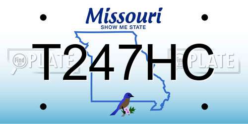T247HC Missouri License Plate