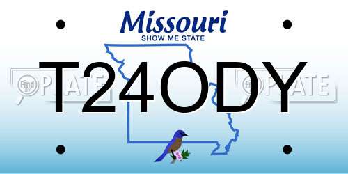 T24ODY Missouri License Plate