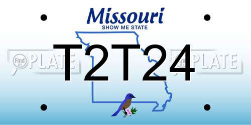 T2T24 Missouri License Plate