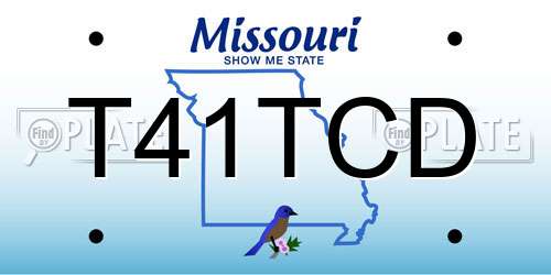 T41TCD Missouri License Plate