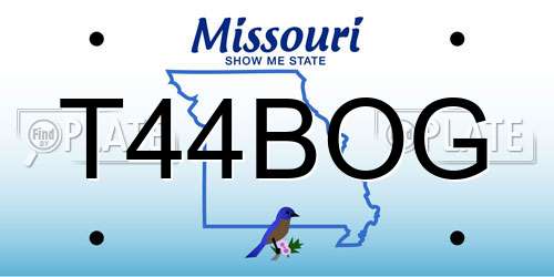 T44BOG Missouri License Plate