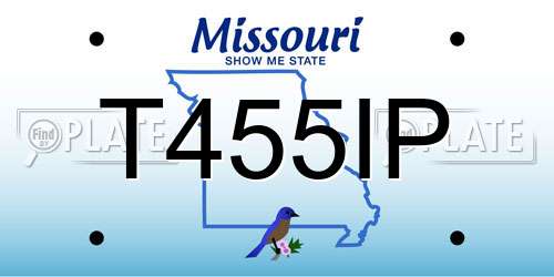 T455IP Missouri License Plate