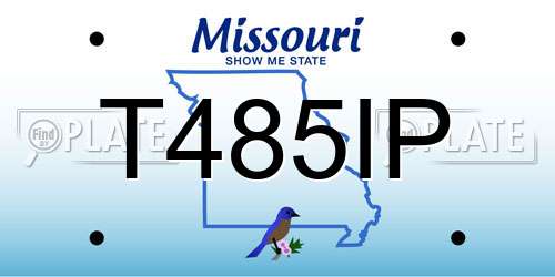 T485IP Missouri License Plate