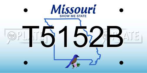T5152B Missouri License Plate
