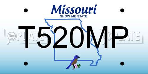 T520MP Missouri License Plate