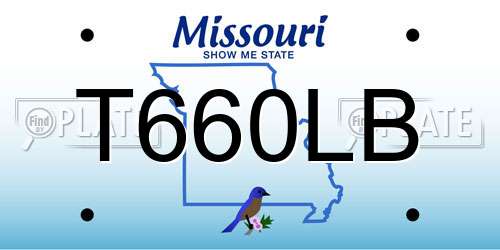 T660LB Missouri License Plate