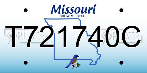 T721740C Missouri License Plate