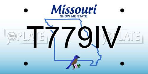 T779IV Missouri License Plate