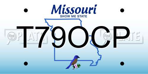T79OCP Missouri License Plate