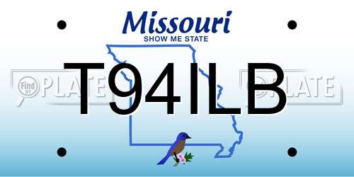 T94ILB Missouri License Plate