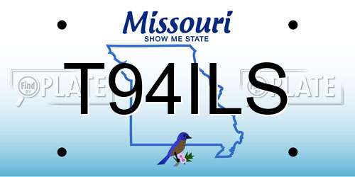 T94ILS Missouri License Plate