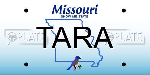 TARA Missouri License Plate