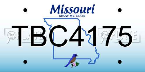 TBC4175 Missouri License Plate