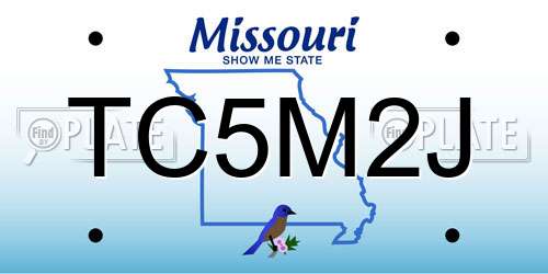 TC5M2J Missouri License Plate
