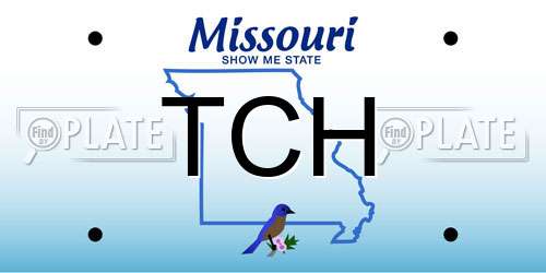 TCH Missouri License Plate