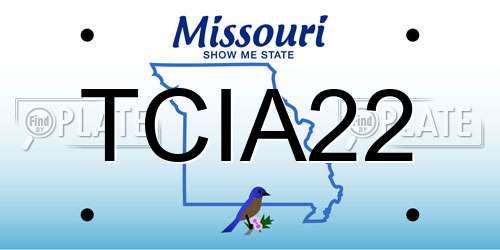 TCIA22 Missouri License Plate