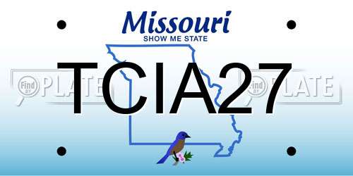 TCIA27 Missouri License Plate