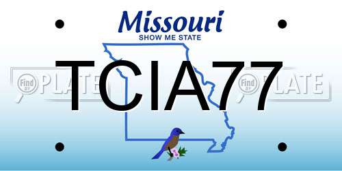 TCIA77 Missouri License Plate