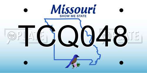TCQ048 Missouri License Plate