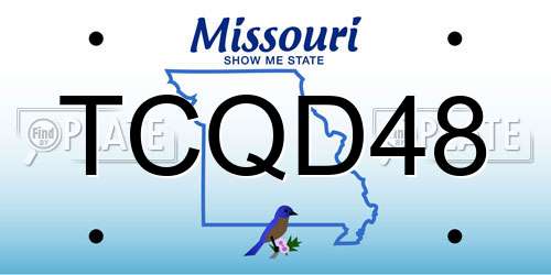 TCQD48 Missouri License Plate