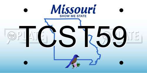 TCST59 Missouri License Plate