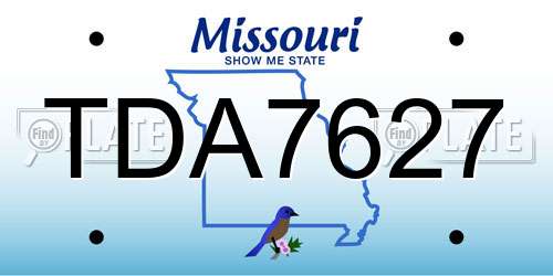 TDA7627 Missouri License Plate