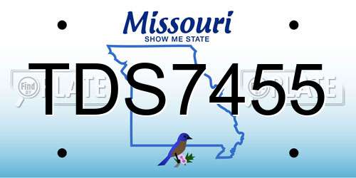 TDS7455 Missouri License Plate